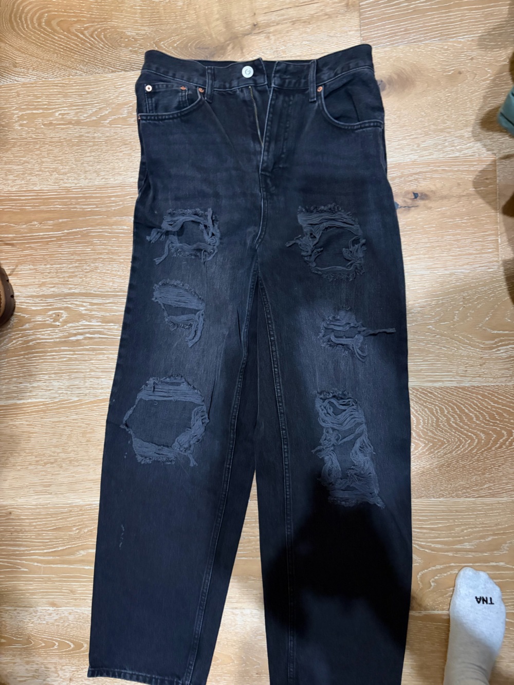 BDG Black Distressed High-Rise Jeans
